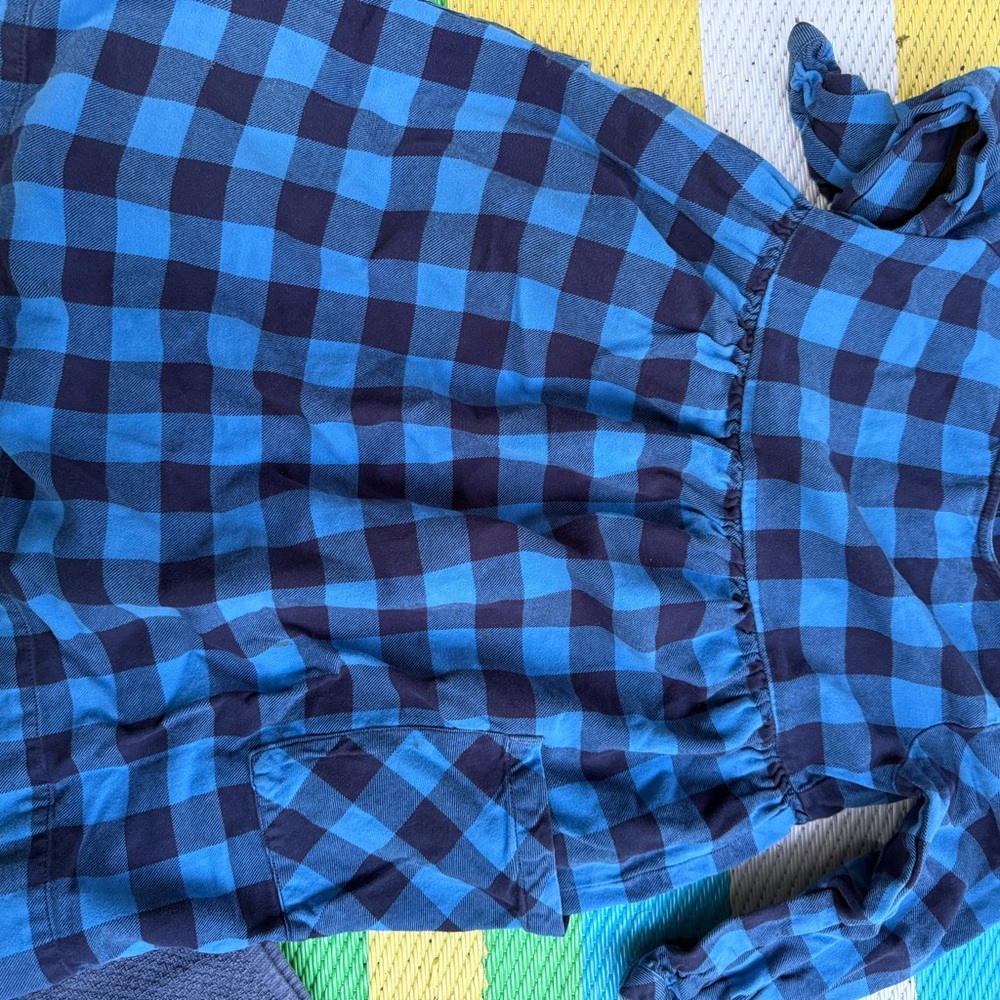 Hanna Andersson Blue and Black Checkered Dress
